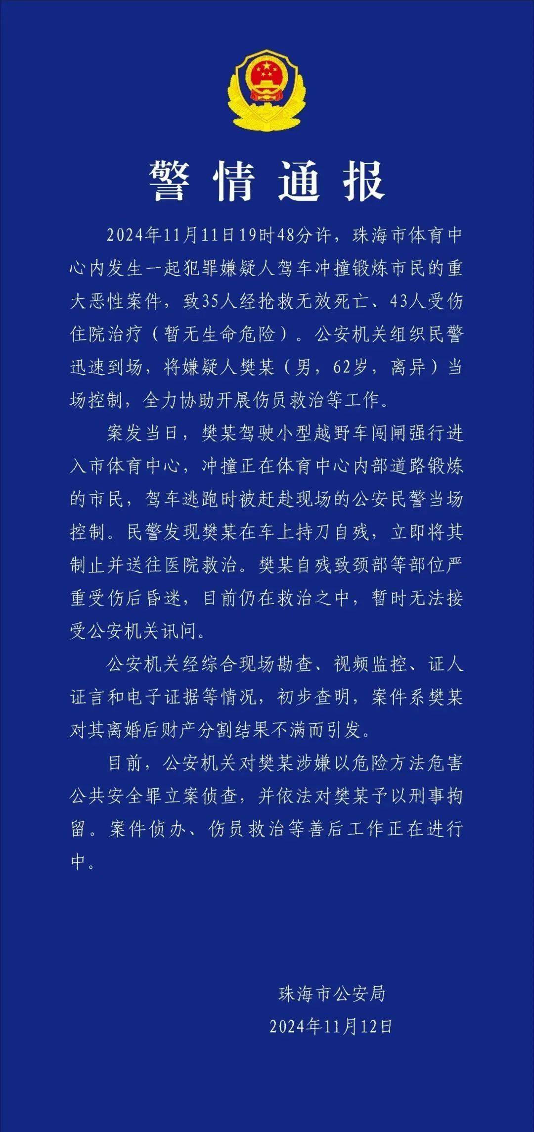珠海恶性案件致35人遇难——樊某（男<strong></p>
<p>货币市场利率走势</strong>，62岁，离异）驾车冲撞市民，已刑拘