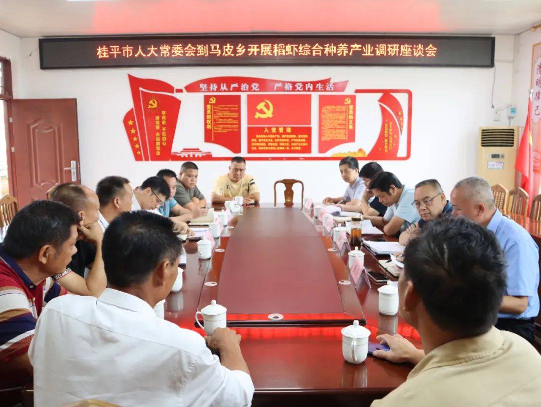 【县区人大】桂平市开展2025年稻虾综合种养产业发展调研工作